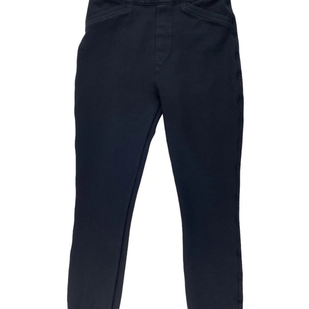 Spanx The Perfect Pant Skinny Ankle Back Seam Black Women's Size M